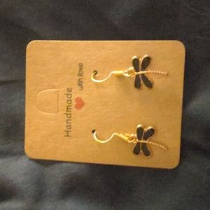 Black Butterfly Homemade Earrings For Women Girls NEW